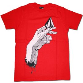 T-Shirt VOLCOM HAND IT OVER Drip Red